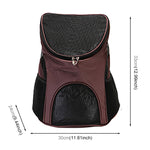 Tragbarer, faltbarer, atmungsaktiver Haustier-Rucksack aus Nylon, Größe: 33 x 30 x 24 cm, Größe: 33 x 30 x 24 cm Schwarz, Größe: 33 x 30 x 24 cm Kaffeebraun, Größe: 33 x 30 x 24 cm Blau, Größe: 33 x 30 x 24 cm Rot