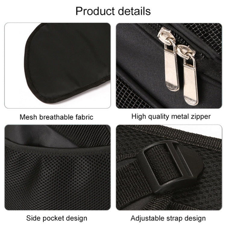 Tragbarer, faltbarer, atmungsaktiver Haustier-Rucksack aus Nylon, Größe: 33 x 30 x 24 cm, Größe: 33 x 30 x 24 cm Schwarz, Größe: 33 x 30 x 24 cm Kaffeebraun, Größe: 33 x 30 x 24 cm Blau, Größe: 33 x 30 x 24 cm Rot