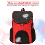 Tragbarer, faltbarer, atmungsaktiver Haustier-Rucksack aus Nylon, Größe: 33 x 30 x 24 cm, Größe: 33 x 30 x 24 cm Schwarz, Größe: 33 x 30 x 24 cm Kaffeebraun, Größe: 33 x 30 x 24 cm Blau, Größe: 33 x 30 x 24 cm Rot