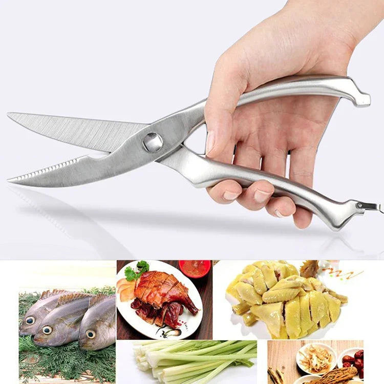 10 Zoll Küche Geflügel Fisch Hähnchenknochen Edelstahl-Schere Kochwerkzeug, Blisterpackung, Blisterpackung