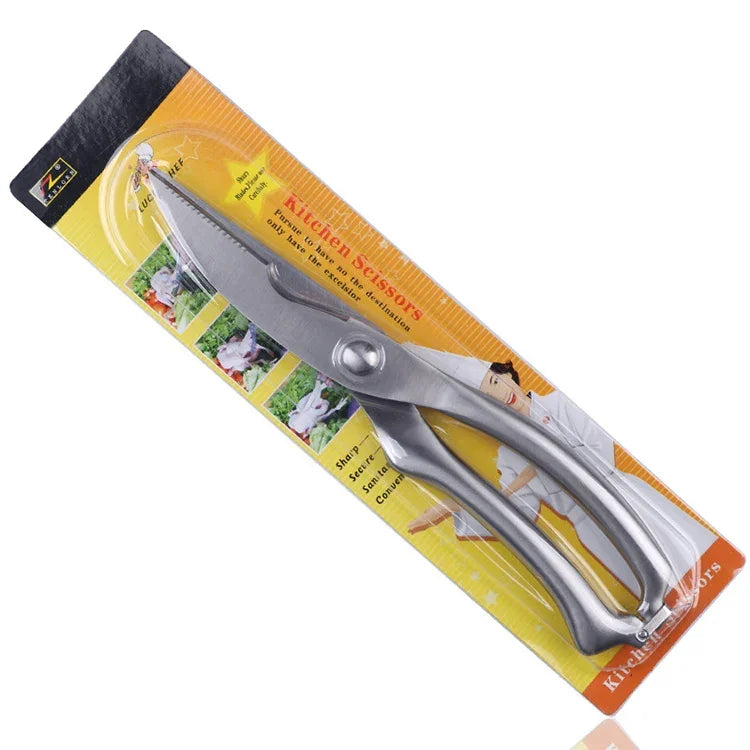 10 Zoll Küche Geflügel Fisch Hähnchenknochen Edelstahl-Schere Kochwerkzeug, Blisterpackung, Blisterpackung