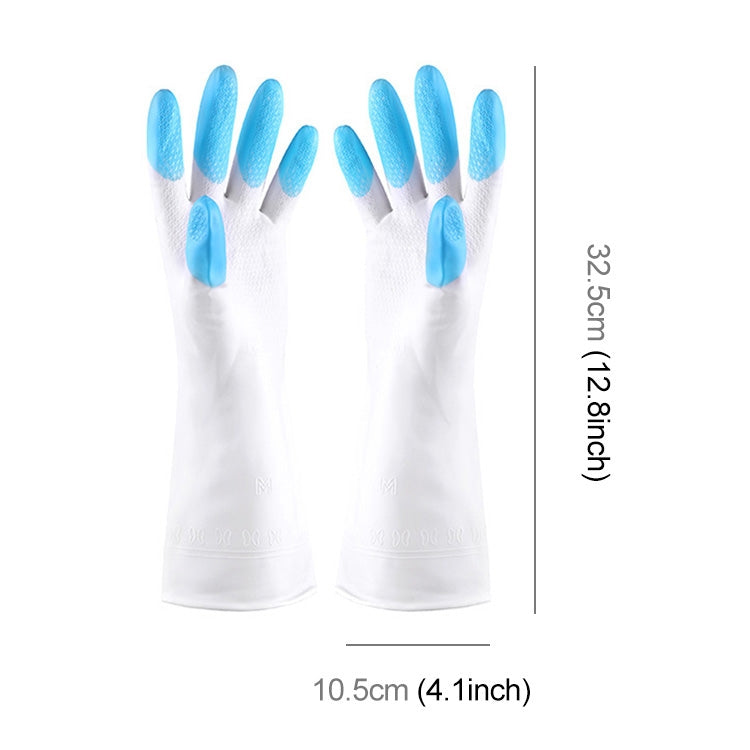 5 Paar im Angebot Hai Haushaltsprodukte PVC-Latex-Reinigungshandschuhe wasserdicht verdickt Wäschewaschhandschuhe
