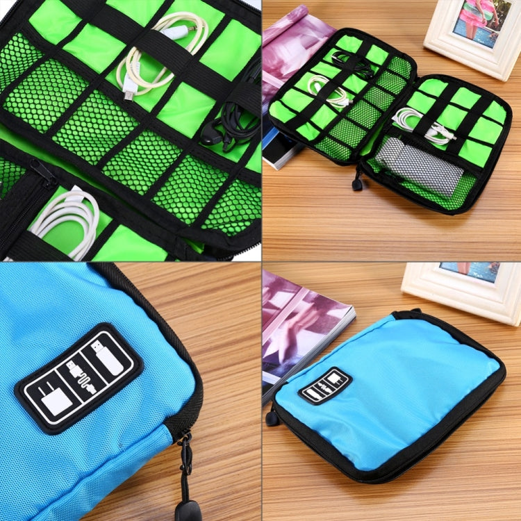 Tragbare Reise-Organizer-Aufbewahrungstasche für digitale Geräte und elektronisches Zubehör, Größe: 25,7 x 18,5 x 1,2 cm, HC3103B, HC3103L, HC3103G, HC3103TT