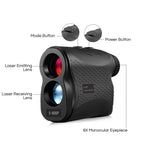 5-600P Handheldes Golf-Laser-Entfernungsmessgerät, Fernglas-Entfernungsmesser, 600m, 5-600m