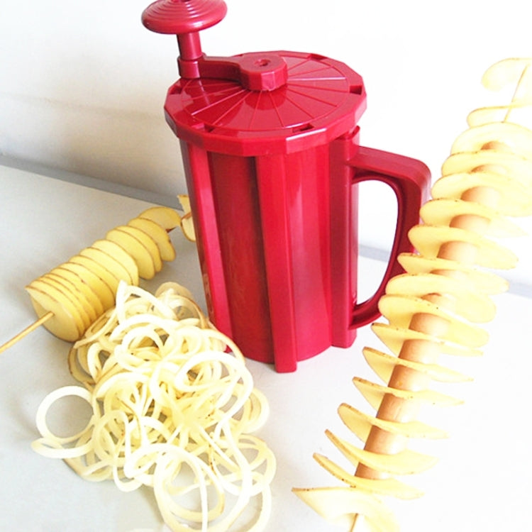 528-6 Beliebter Tornado-Kartoffelschneider, manueller Spiral-Kartoffelschneider, Wirbel-Kartoffelmaschine, Kartoffel-Gemüse-Werkzeuge, halbautomatisch dehnbar