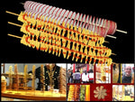 528-1 Manual Twisted Potato Cutter,Potato Chips Slicer,High Quality French Fry Cutter, Manual stretching