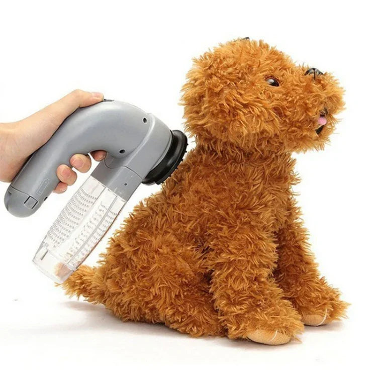 Tragbares elektrisches Tierhaar-Sauggerät mit Scherfunktion, Diagnosewerkzeug, Pflegebürste und Kamm, Größe: 19,0 x 11,0 x 6,0 cm, Tierhaar-Sauggerät