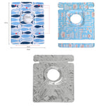 2 STÜCK Gasherd-Schutzfolien, Geschirr-Print, hitzebeständige Anti-Fouling-Einlage, Reinigung, Küchenwerkzeuge, Matte, HC3595A, HC3595B, HC3595C
