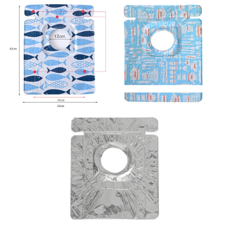 2 STÜCK Gasherd-Schutzfolien, Geschirr-Print, hitzebeständige Anti-Fouling-Einlage, Reinigung, Küchenwerkzeuge, Matte, HC3595A, HC3595B, HC3595C