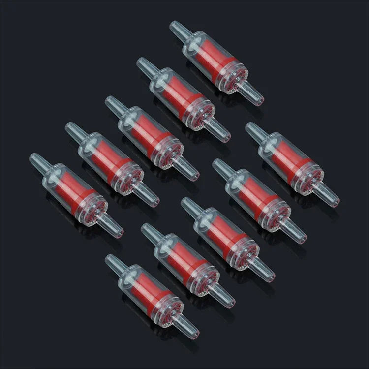 10 Stück Inline-Rückschlagventile für Aquarienluftpumpe, Schnittstelle: 4mm, 4mm