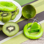 3 Stücke Tragbarer und spezieller ABS + Edelstahl Kiwi-Schäler, zufällige Farblieferung, 3 Stücke Kiwi-Schäler 2