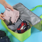 Tragbare doppellagige Netz Sport Duffel Strand Picknick Schulter Aufbewahrungstasche Handtasche, Doppellagige Handtasche (Grün), Doppellagige Handtasche (Blau)