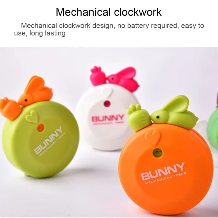 Hasen-60-Minuten-mechanischer Küchen-Koch-Countdown-Alarm-Timer-Wohnkultur-Gadget, zufällige Farblieferung, RB277