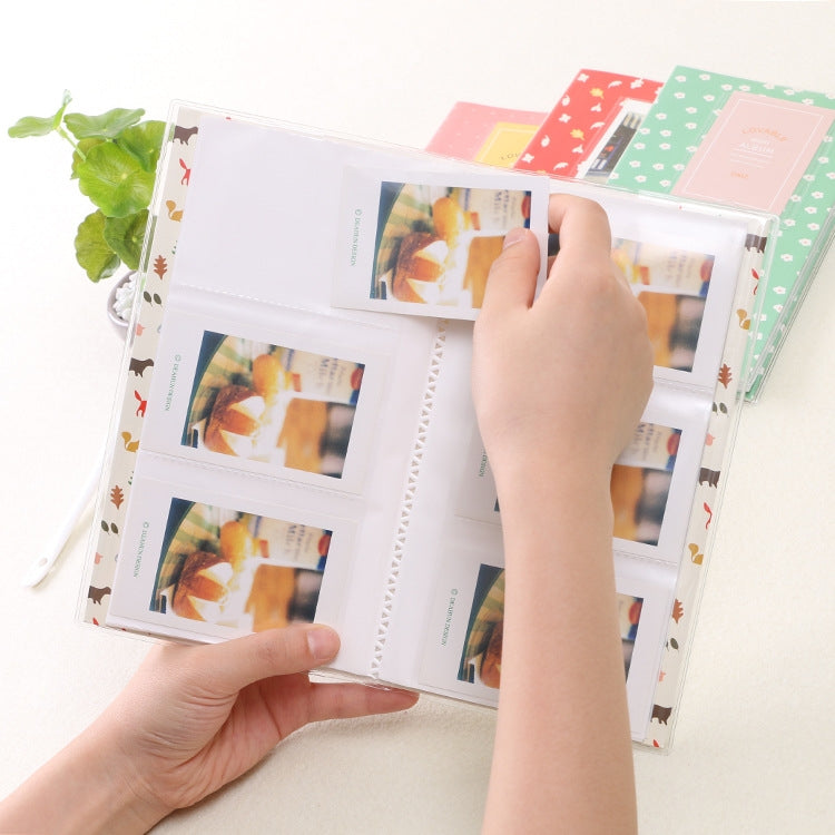 3 Zoll DIY Kreativität Einschub-Typ Mini Exquisites Fotoalbum, Baymax Muster, Kleeblatt Muster, Many Trees Dry Muster, Waldhirsch Muster, Eiffelturm Muster, Kleine Schwalbe Muster