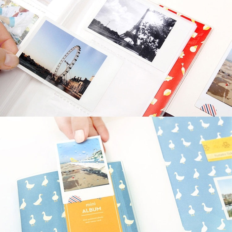 3 Zoll DIY Kreativität Einschub-Typ Mini Exquisites Fotoalbum, Baymax Muster, Kleeblatt Muster, Many Trees Dry Muster, Waldhirsch Muster, Eiffelturm Muster, Kleine Schwalbe Muster