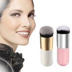 Kurzer Holzgriff Große Runde Kopfpinsel Foundation Puder Make-up Pinsel Praller Runder Pinsel Make-up BB Cream Werkzeuge, Großer Runder Kopf Rosa