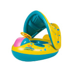 Aufblasbarer Schwimmsicherheits-Sitz Sonnenschutz Boot Ring für Baby Kinder, aufgeblasene Größe: 72cm x 65cm x 58cm, Sitzboot