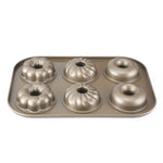 3 Blumen Donut Ausstecher Gold 6 Tassen Kuchenform Backform Kuchenwerkzeuge Backzubehör Küchenzubehör, 3 Blumen