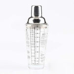 Edelstahl Glas Cocktail-Shaker-Werkzeuge Milchtee-Becher mit Skala, Fassungsvermögen: 450 ml, 450 ml Cocktail-Shaker