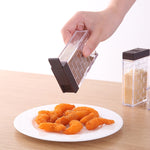 6pcs / Set Kitchen Two-way Open Seasoning Jar Condiment Bottle