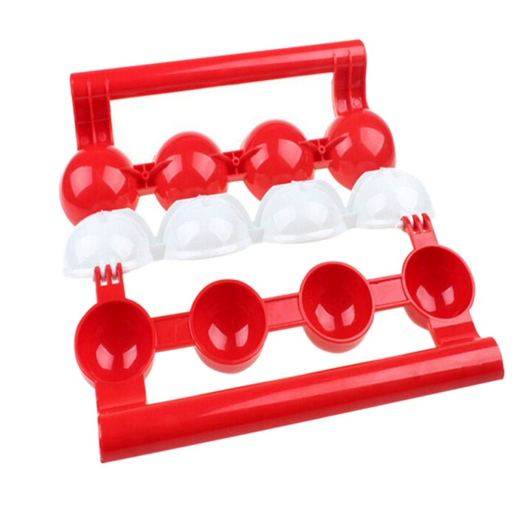 Nützliches Anfänger-Fleischbällchen- und Fischbällchen-Küchen-Set zum Selbermachen, Haushaltswerkzeug, ABS Rot