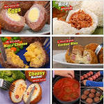 Nützliches Anfänger-Fleischbällchen- und Fischbällchen-Küchen-Set zum Selbermachen, Haushaltswerkzeug, ABS Rot