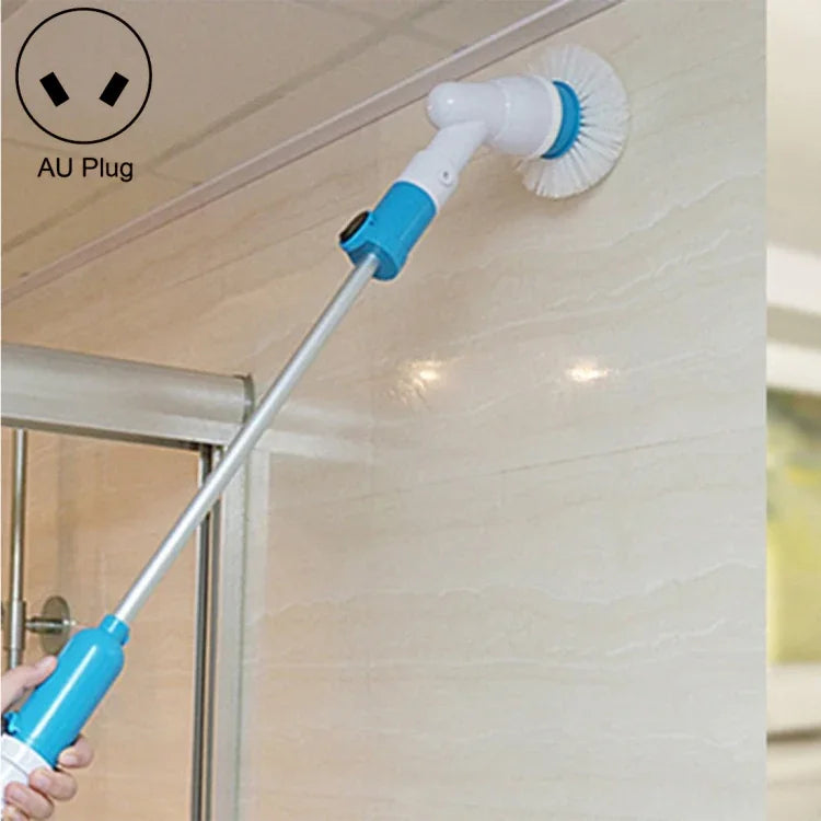 Multifunktions-Wannen- und Fliesenbürste, Akku-Power-Spin-Scrubber, Reinigungsbürsten-Set für Badezimmerboden und -wand, AU-Stecker, AU-Stecker