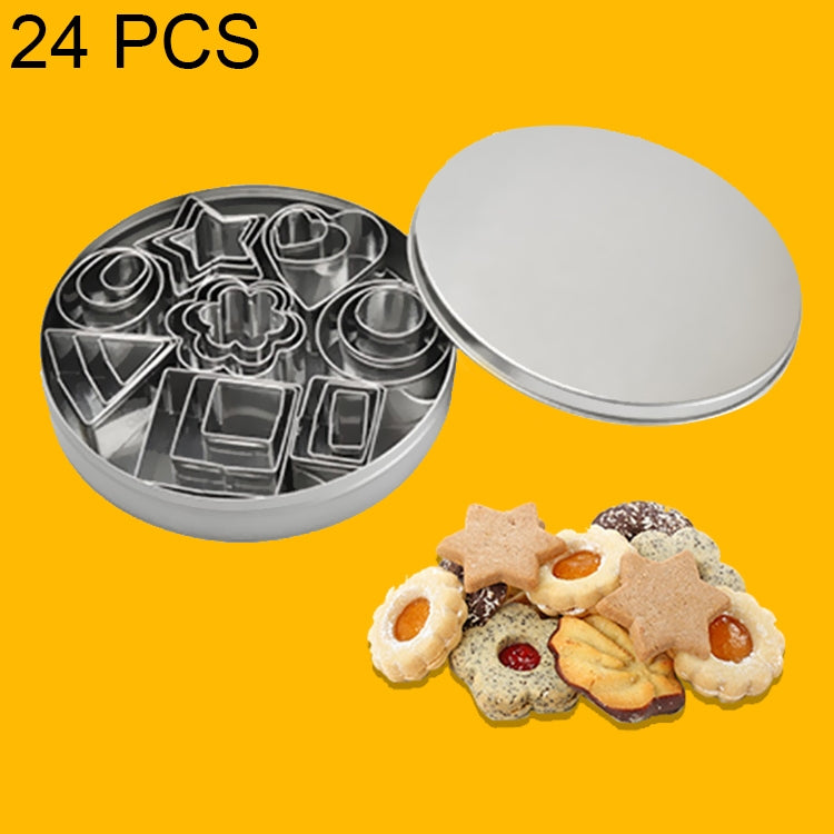 24 TLG. / Set Edelstahl DIY Keksausstecher Geometrie Backwerkzeuge (Oktagon), HC4340A, HC4340B, HC4340C