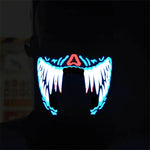 FG-MA-02 Halloween Maske Sprachsteuerung LED Kaltlicht Terror Cosplay Maske, FG-MA-02