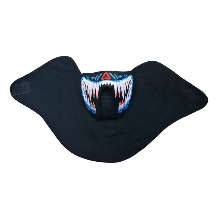 FG-MA-02 Halloween Maske Sprachsteuerung LED Kaltlicht Terror Cosplay Maske, FG-MA-02