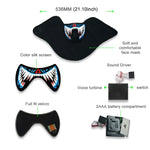 FG-MA-02 Halloween Maske Sprachsteuerung LED Kaltlicht Terror Cosplay Maske, FG-MA-02