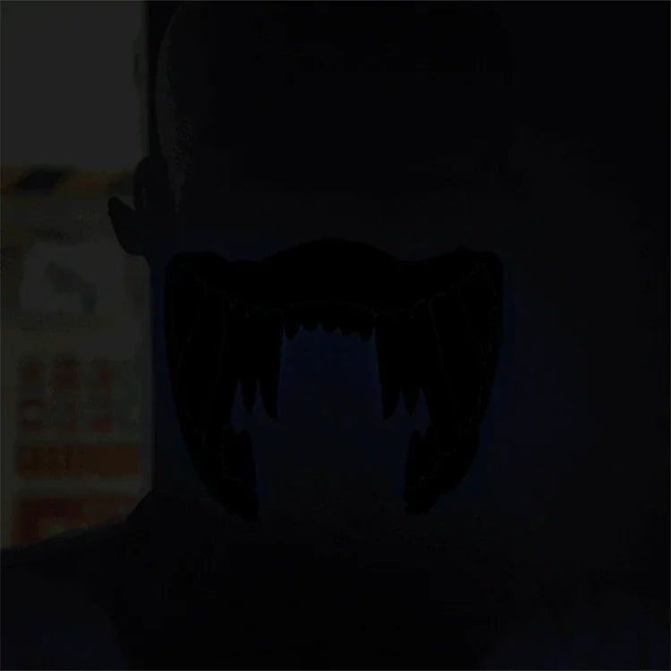 FG-MA-02 Halloween Maske Sprachsteuerung LED Kaltlicht Terror Cosplay Maske, FG-MA-02