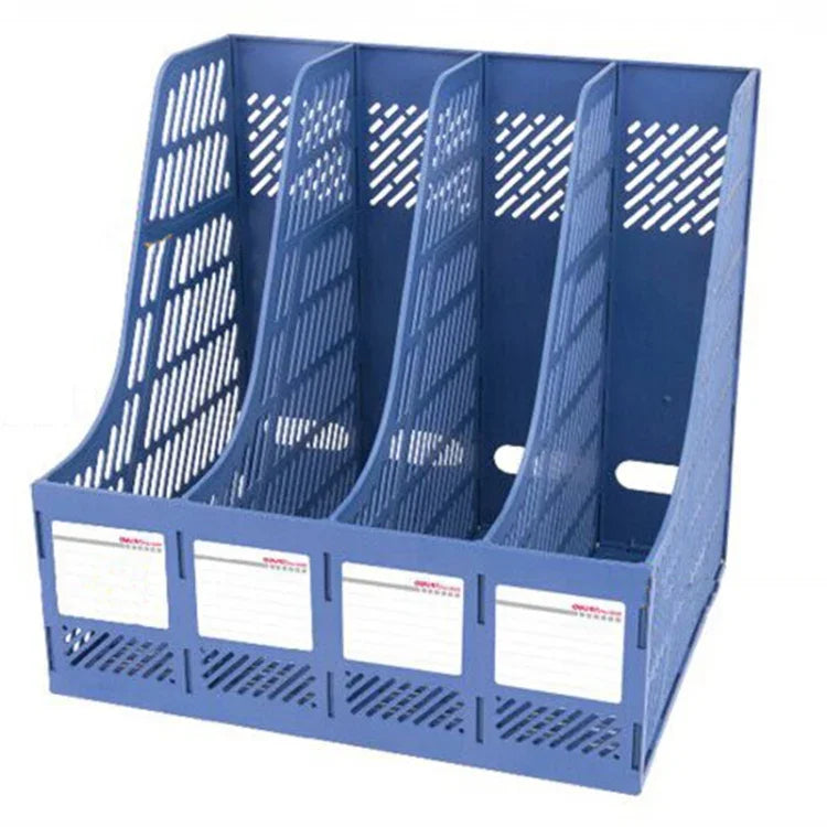 Deli 4 Fächer Schreibtisch-Organizer Büromaterial Zubehör Desktop Tischsortierer Regal