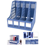 Deli 4 Fächer Schreibtisch-Organizer Büromaterial Zubehör Desktop Tischsortierer Regal