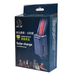 Solarbetriebenes LED-Halsband mit USB-Ladefunktion für mittelgroße und große Hunde, Halsumfang: S (35–40 cm), Größe: S
