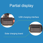 Solarbetriebenes LED-Halsband mit USB-Ladefunktion für mittelgroße und große Hunde, Halsumfang: S (35–40 cm), Größe: S