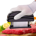 48-Nadel Fleischzartmacher aus Edelstahl mit ultrascharfen Klingen für Hühnchen, Steak, Rind, Schwein, Fisch, 15x11.3x3.5cm