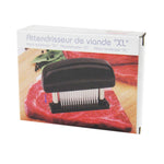 48-Nadel Fleischzartmacher aus Edelstahl mit ultrascharfen Klingen für Hühnchen, Steak, Rind, Schwein, Fisch, 15x11.3x3.5cm