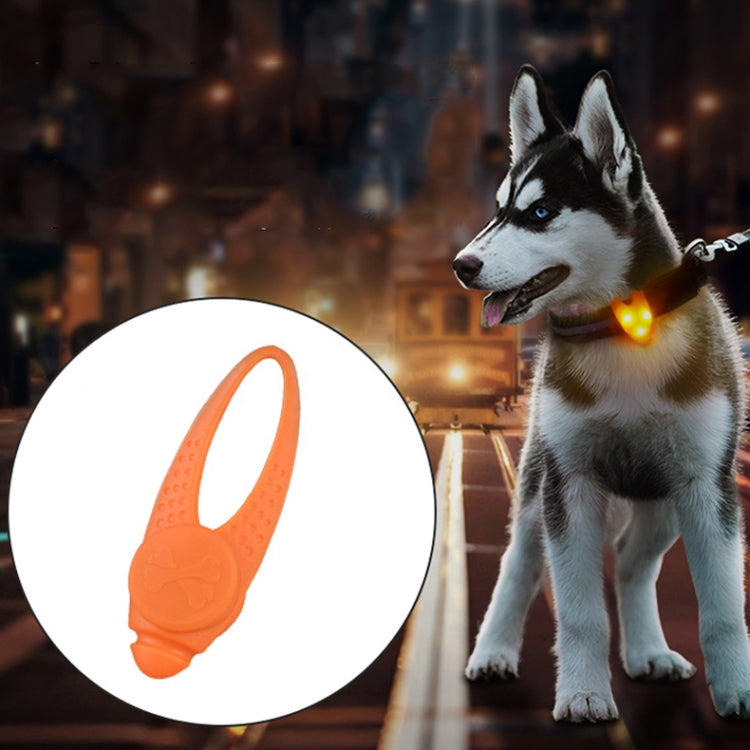 LED-Nachtlicht, Silikonanhänger für Haustierhalsband, Sicherheitshalsband für Haustiere
