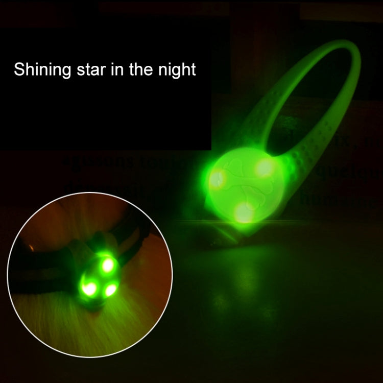 LED-Nachtlicht, Silikonanhänger für Haustierhalsband, Sicherheitshalsband für Haustiere