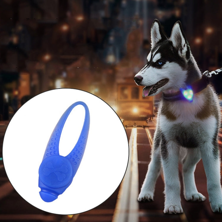 LED-Nachtlicht, Silikonanhänger für Haustierhalsband, Sicherheitshalsband für Haustiere