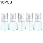 10 Stück tragbare, nachfüllbare, transparente, leere Parfümzerstäuber aus Kunststoff mit feinem Nebel, 30 ml.