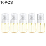 10 Stück tragbare, nachfüllbare, transparente, leere Parfümzerstäuber aus Kunststoff mit feinem Nebel, 30 ml.