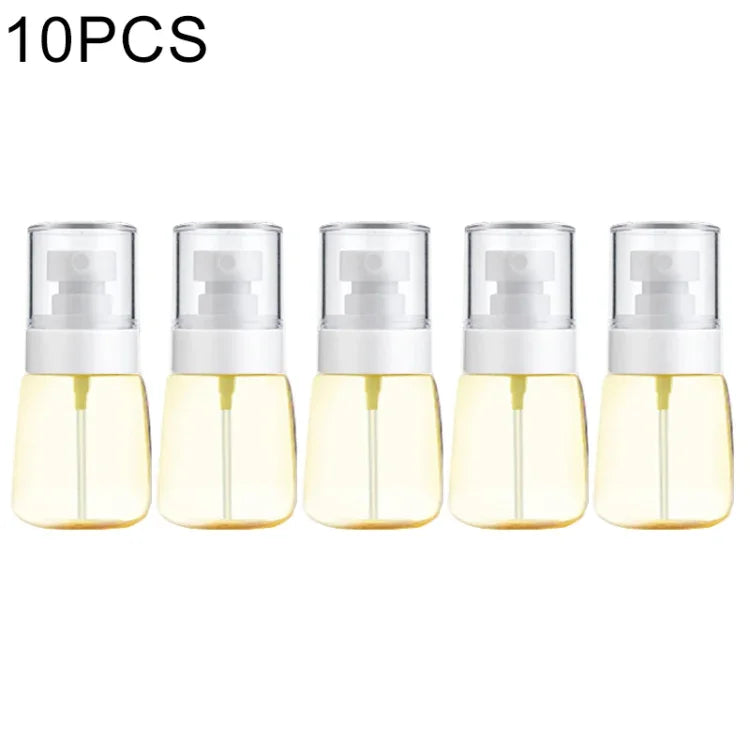 10 Stück tragbare, nachfüllbare, transparente, leere Parfümzerstäuber aus Kunststoff mit feinem Nebel, 30 ml.
