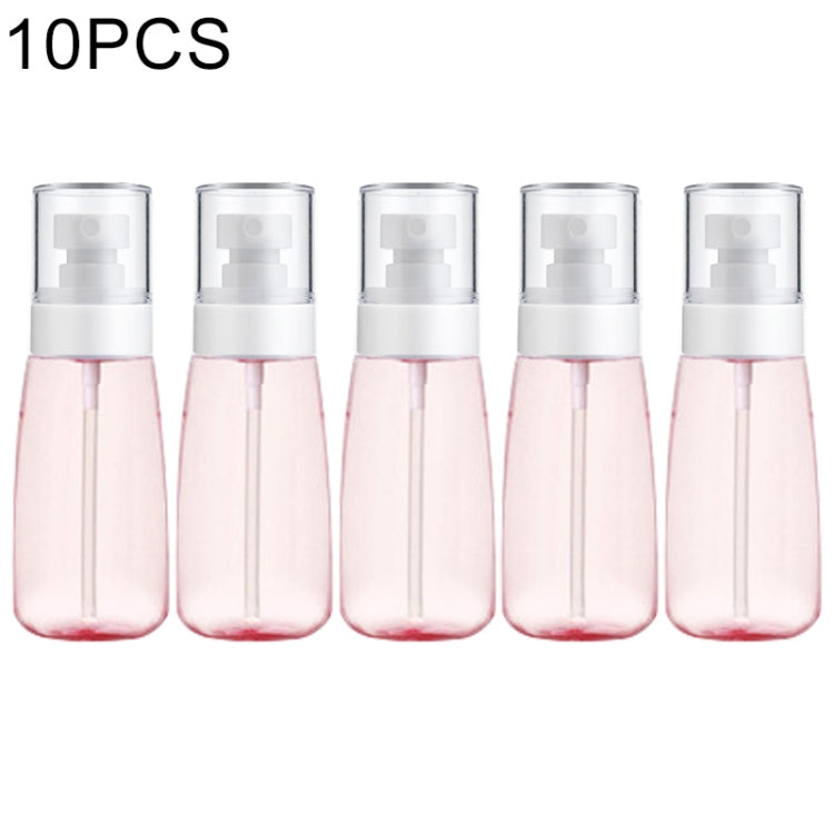 10 Stück tragbare, nachfüllbare, transparente, leere Parfümzerstäuber aus Kunststoff mit feinem Nebel, 60 ml.