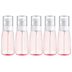 10 Stück tragbare, nachfüllbare, transparente, leere Parfümzerstäuber aus Kunststoff mit feinem Nebel, 60 ml.