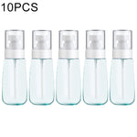 10 Stück tragbare, nachfüllbare, transparente, leere Parfümzerstäuber aus Kunststoff mit feinem Nebel, 60 ml.