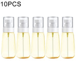 10 Stück tragbare, nachfüllbare, transparente, leere Parfümzerstäuber aus Kunststoff mit feinem Nebel, 60 ml.