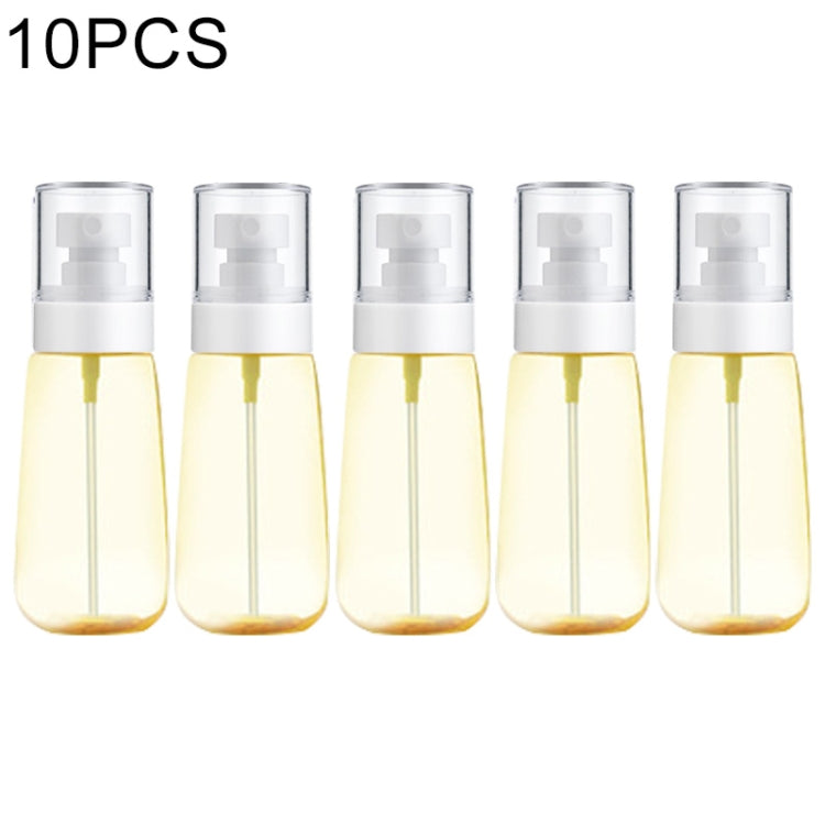 10 Stück tragbare, nachfüllbare, transparente, leere Parfümzerstäuber aus Kunststoff mit feinem Nebel, 60 ml.