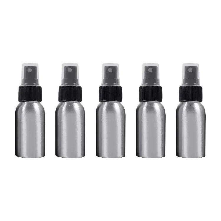 Nachfüllbarer Glas-Feinnebelzerstäuber, Aluminiumflasche, 50 ml